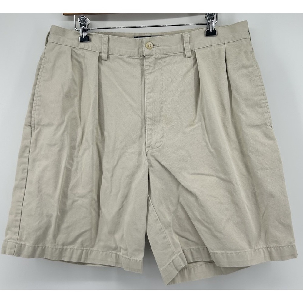 Polo Ralph Lauren Cotton Tyler Chino Shorts Tan Flat Front Men's Size 36